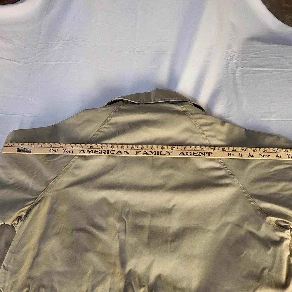 NWT Vtg KENT Seed Jacket Mens L Tan/Brown Faux Fur Lining Made In USA